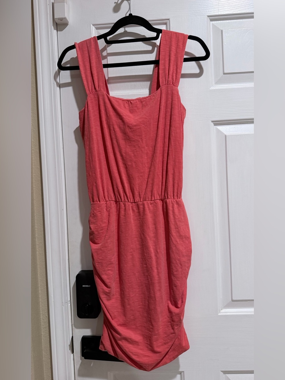 Sundry Coral Pink Sleeveless Cotton Sundress